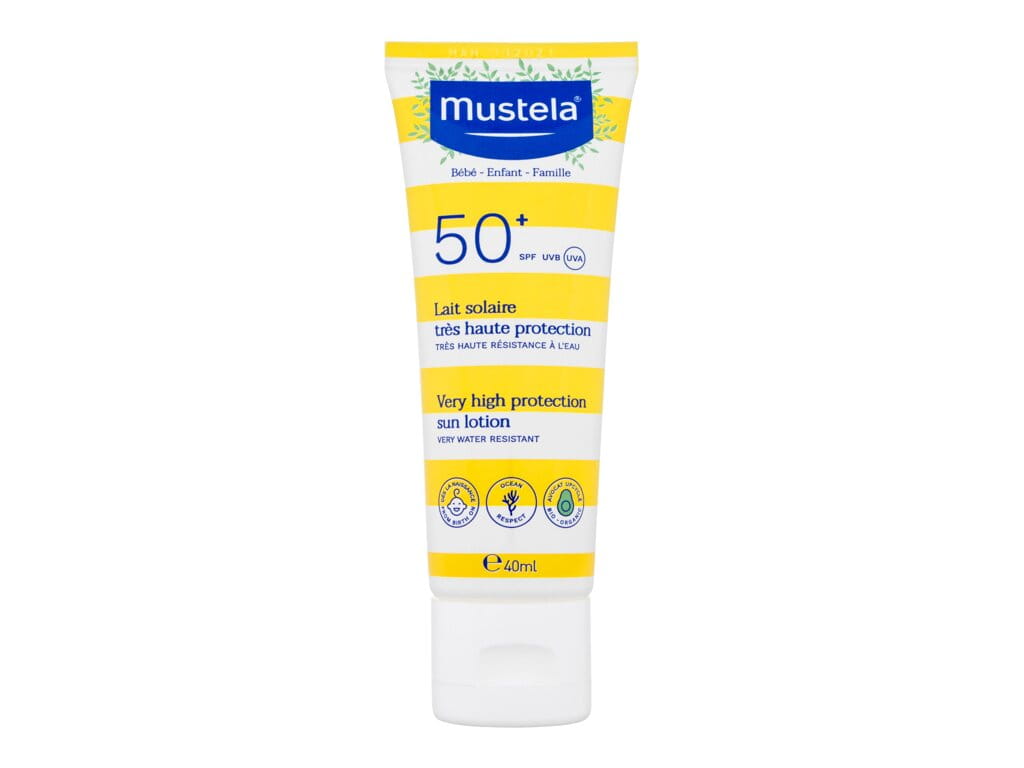 Mustela Bébé Family Very High Protection Sun Lotion SPF50+ U Preparat do opalania ciała 40ml-624743